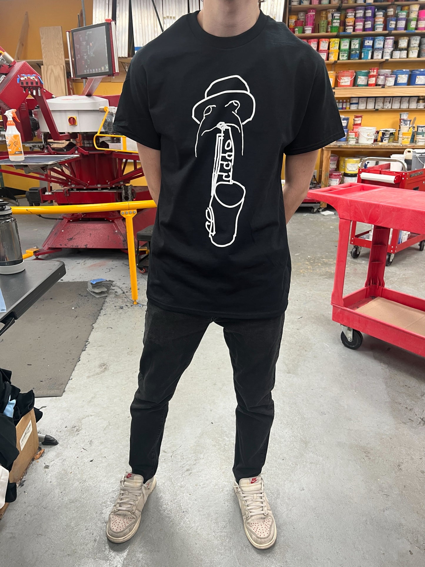 SAX-A-MA-PHONE T-Shirt - Black